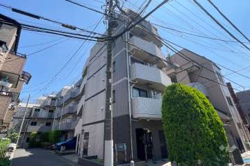 ル・リオン板橋プレミアムコートの外観（北東側から）