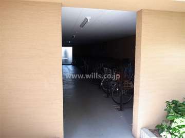 屋内にある駐輪場