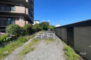 敷地北側の前面道路（東側から）