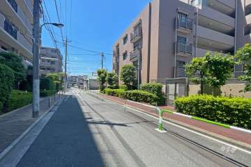 敷地東側の前面道路