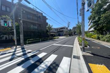 敷地北側の前面道路　　