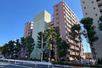 ハイホーム十条ヴェルデ館の外観（北西側から）
