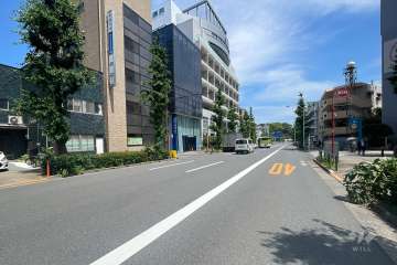 敷地南西側の前面道路