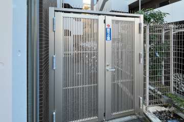 駐輪場の出入り口