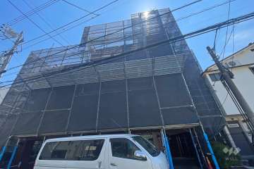 ライオンズマンション王子第6の外観（南西側から）※2024年12月現在、大規模修繕工事中