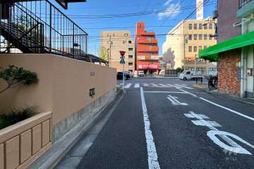 敷地東側の前面道路　