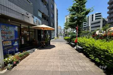 敷地東側の前面道路