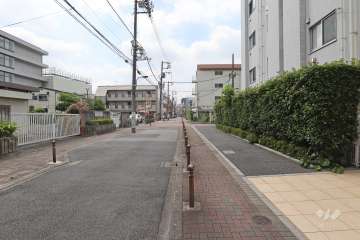 敷地東側の前面道路　