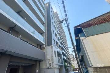 リベルジェ尾久駅前の外観（南西側から）