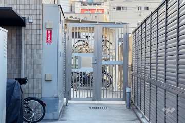 駐輪場の出入り口