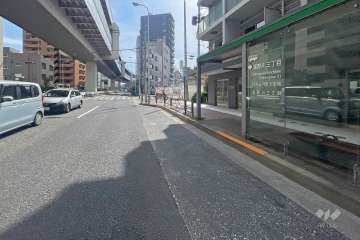 敷地南東側の前面道路　