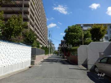 敷地南側の前面道路