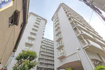 オリーブハイツ谷町の外観（北東側から）