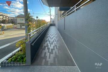 駐輪場の出入口