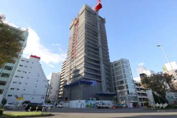 プラウドタワー久屋大通公園南の外観（南東側から）※2024年11月現在、建築中です。
