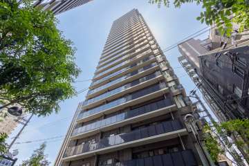 ブランズタワー・ウェリス心斎橋ＳＯＵＴＨの外観（北西側から）