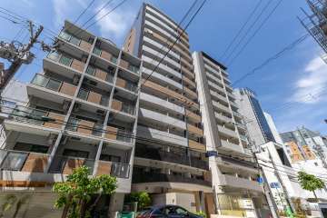 ラシュレ天満橋の外観（南西側から）