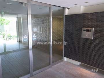 オートロック付きのエントランス