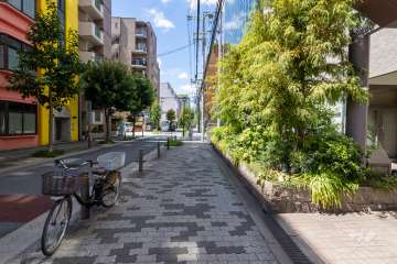 敷地南側の前面道路