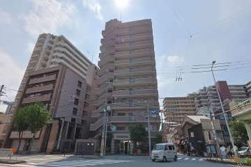 グリーンコーポ野田阪神2の外観（北西側から）