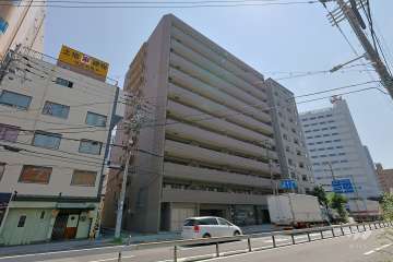 リーガル福島あみだ池の外観（北西側から）