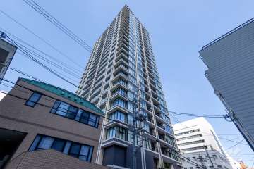 エルグレースタワー大阪同心の外観（南東側から）