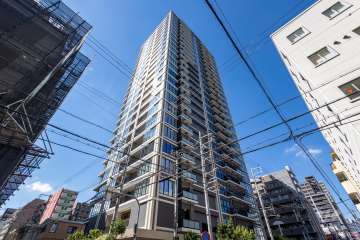 エルグレースタワー大阪同心の外観（北東側から）