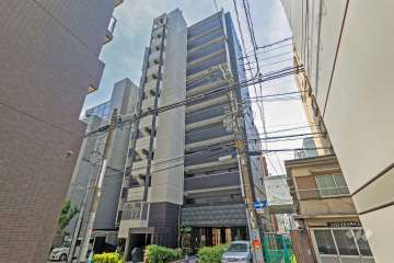 プレサンス松屋町ファステの外観（東側から）