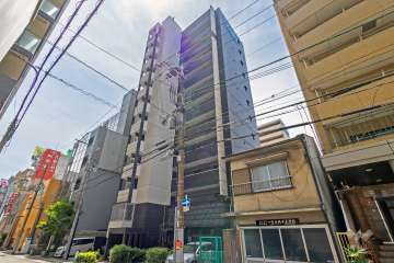 プレサンス松屋町ファステの外観（北東側から）