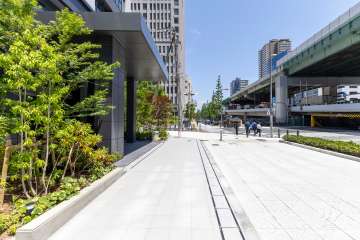 敷地南側の前面道路　