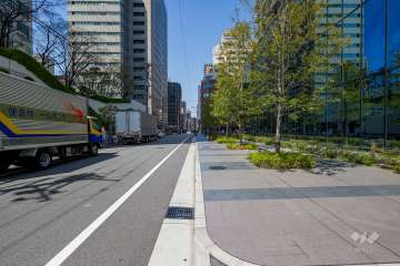 敷地南側の前面道路（東側から）