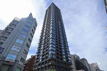 ザ・ファインタワー大手前の外観（南西側から）