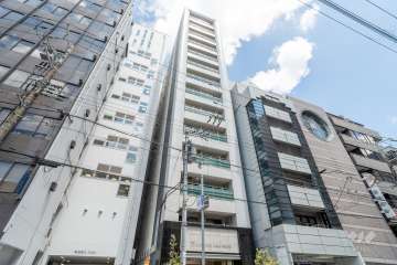 エステムコート船場プレミアの外観（南西側から）