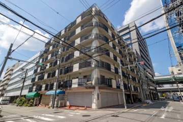 メロディハイム東船場の外観（南東側から）