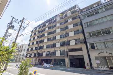 メロディハイム東船場の外観（北東側から）