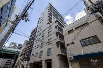 コープ野村農人橋の外観（南西側から）