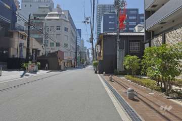 敷地南側の前面道路　