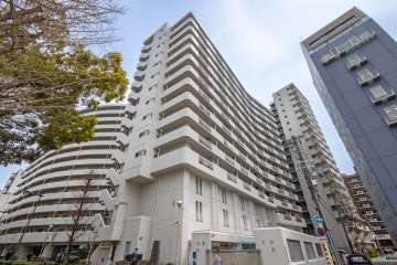 靭パークサイドコーポの外観（北西側から）