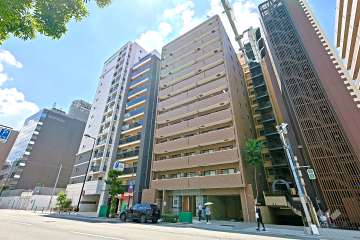 プレサンス中之島公園南の外観（北東側から）