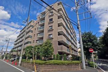 ライオンズマンション鹿島田ガーデンシティの外観(南西側から)