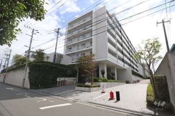 川崎多摩川ファインフィールズの外観（北西側から）　