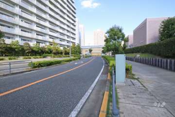 敷地南東側の前面道路　