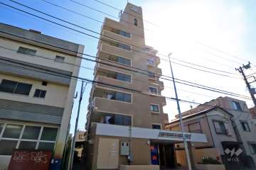 ライオンズマンション新川崎第2の外観(北東側から)