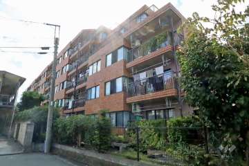 新川崎グランドハイツの外観(東側から)