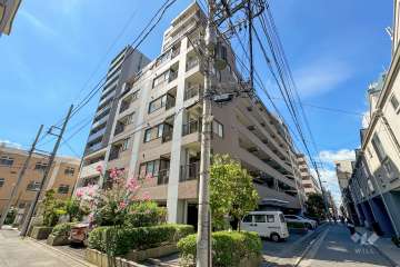 コスモ川崎グランデュールの外観（北東側から）