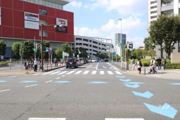 敷地南西側の前面道路　