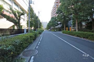 敷地南側の前面道路