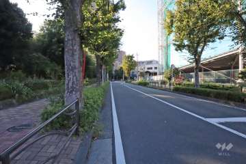 敷地東側の前面道路