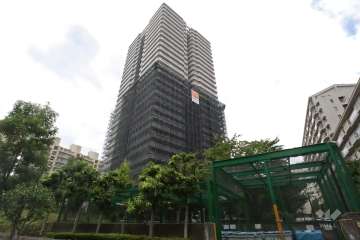 パークシティ新川崎東二番街G棟の外観(北東側から)