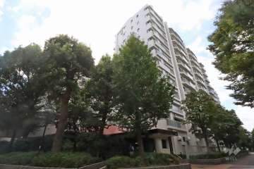 パークシティ新川崎西二番街B棟の外観(北東側から)